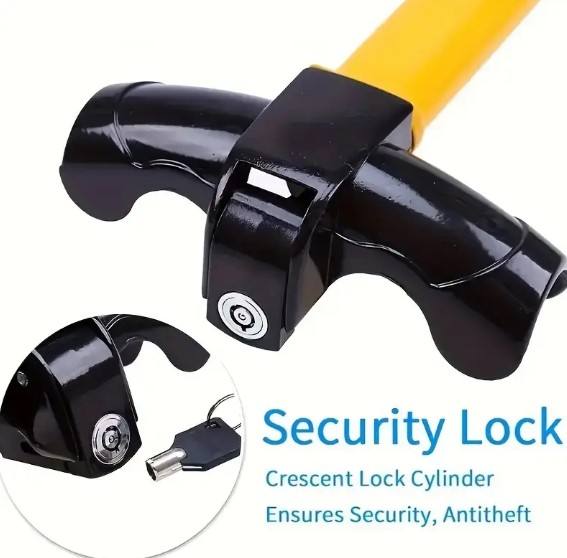 Makingtec Universal Car Steering Wheel Lock - Maximum Security Anti-Theft T-Bar for Cars and Vans